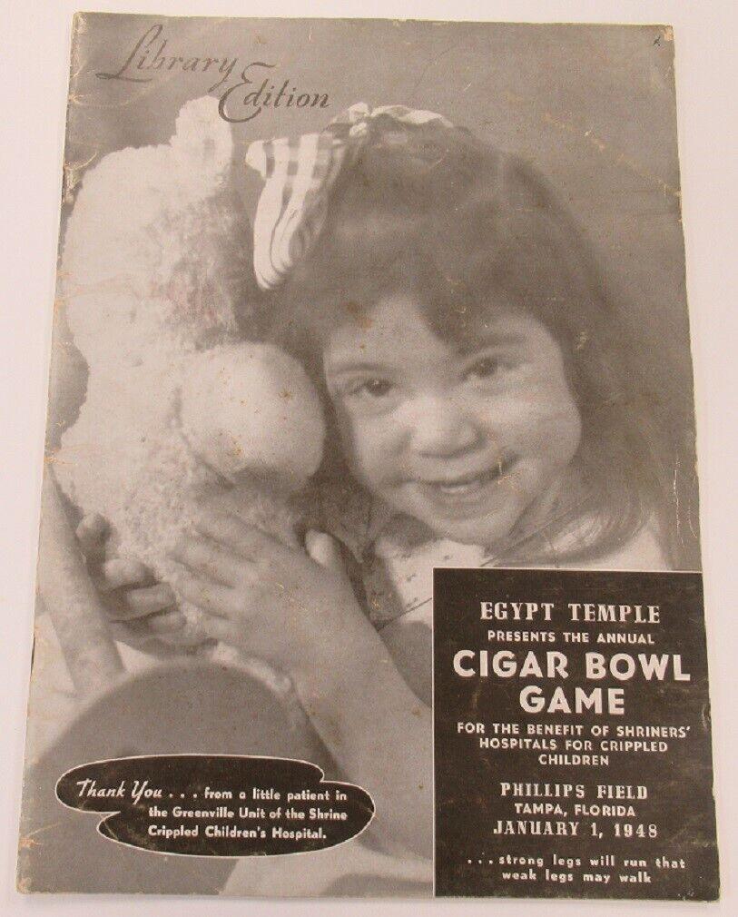 1948 Tampa Cigar Bowl Program Missouri Valley v West Chester State Very Rare