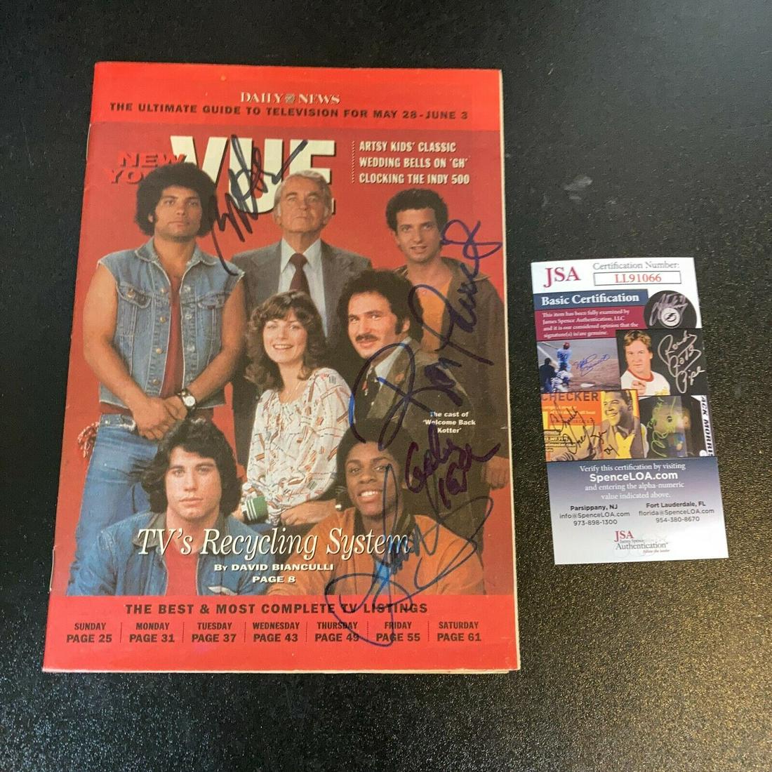 Welcome Back Kotter Cast Signed Magazine Robert Hegyes Palillo Kaplan JSA COA: Welcome Back Kotter Cast Signed Magazine Robert Hegyes Palillo Kaplan JSA COA Autograph Authentication: James Spence (JSA) Signed: Yes Industry: Movies Original/Reproduction: Original Pre-Owned PLEASE
