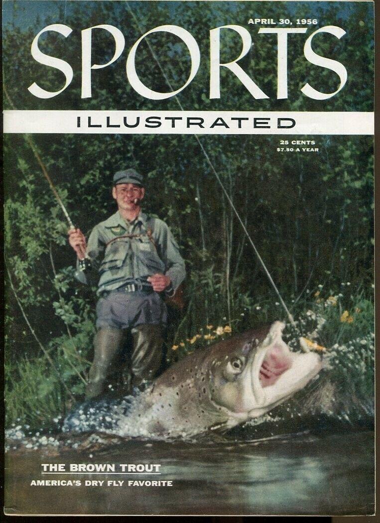 1956 Sports Illustrated No Label 4/30 Brown Trout Fly Fishing: 1956 Sports Illustrated No Label 4/30 Brown Trout Fly Fishing Year: 1956 Original/Reproduction: Original California Prop 65 Warning: unknown Country/Region of Manufacture: United Staes Team: FIshing V