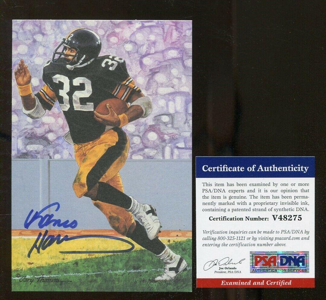 Franco Harris Signed Goal Line Art Card GLAC Autographed Steelers PSA/DNA: Franco Harris Signed Goal Line Art Card GLAC Autographed Steelers PSA/DNA Sport: Football-NFL Product: GLAC Original/Reprint: Original Player: Franco Harris Team: Steelers Autograph Authentication: Pr