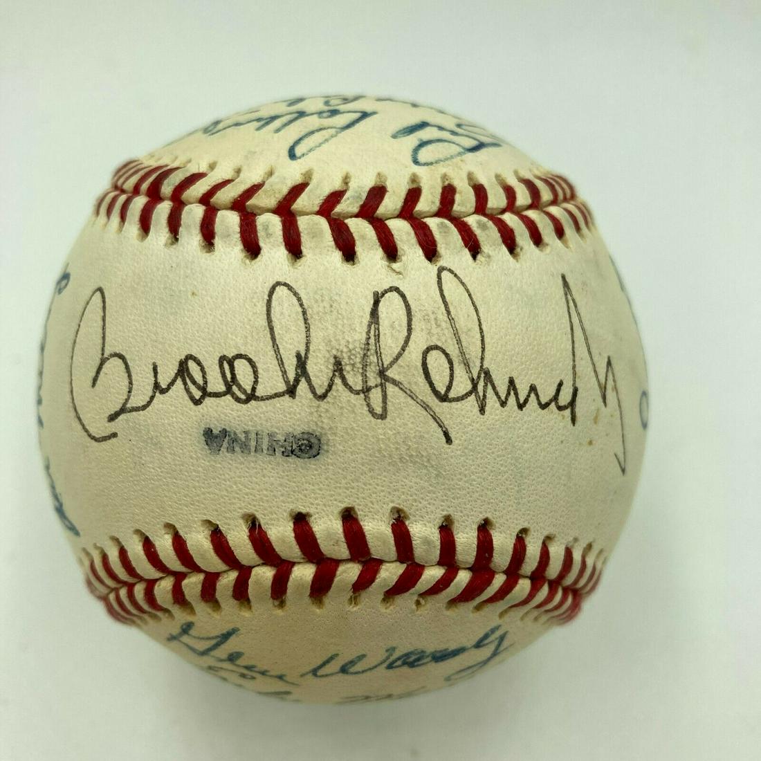 Hall Of Fame Multi Signed Cracker Jack Old Timers Game Baseball Beckett COA: Hall Of Fame Multi Signed Cracker Jack Old Timers Game Baseball Beckett COA Product: Ball Sport: Baseball-MLB Autograph Authentication: Beckett Authentication Services (BAS) Original/Reprint: Original