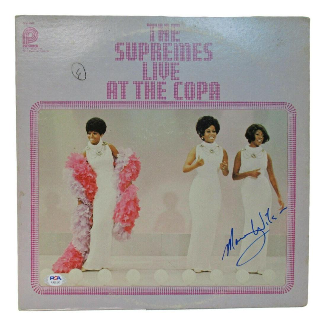 Mary Wilson Signed Autograph Album The Supremes Live At The Copa PSA/DNA: Mary Wilson Signed Autograph Album The Supremes Live At The Copa PSA/DNA Artist: Mary Wilson Original/Reproduction: Original Object Type: Record Autograph Authentication: Professional Sports (PSA/DNA)