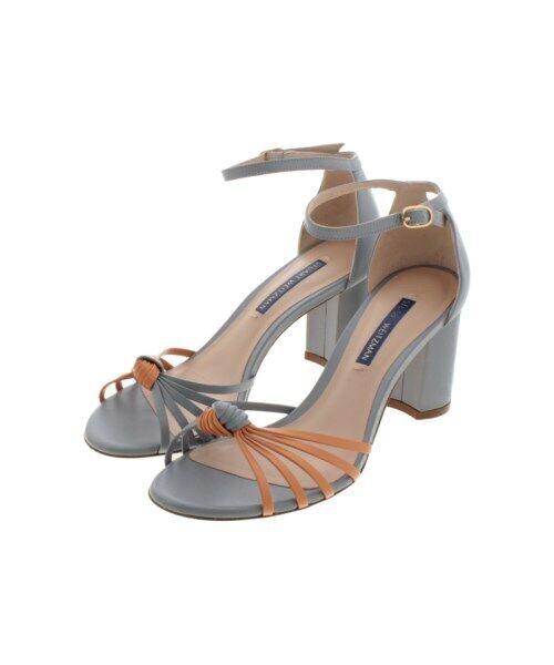 STUART WEITZMAN Sandals: STUART WEITZMAN Sandals Brand: STUART WEITZMAN Us Shoe Size: 6 Type: Sandals Color: Blue-grayxBeige Uk Shoe Size: 4.5 Heel Height: 3 in Eu Shoe Size: 36.5 Vintage: No Customized: No Season: Spring Sum