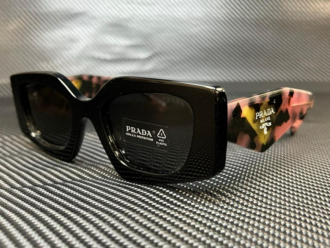 PRADA PR 15YS 1AB5S0 Black Dark Gray Women's 51 mm Sunglasses: PRADA PR 15YS 1AB5S0 Black Dark Gray Women's 51 mm Sunglasses Pattern: Camouflage Lens Technology: Anti-Reflective Tinted Vintage: No Brand: PRADA Frame Color: Black Type: Sunglasses Lens Material: Pl