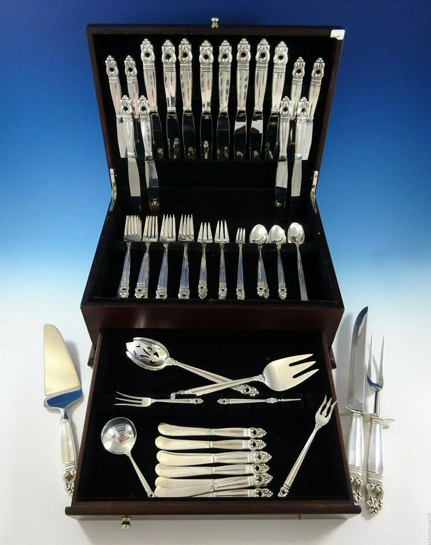 Royal Danish by International Sterling Silver Flatware Set 8 Service 81 Pieces: Royal Danish by International Sterling Silver Flatware Set 8 Service 81 Pieces Age: Post-1940 Maker: International Pattern: Royal Danish Featured Refinements: International Sterling Silver Brand: Inte