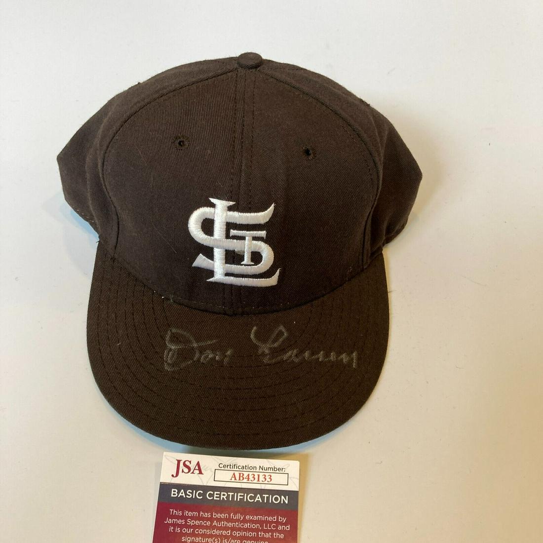 Don Larsen Signed St Louis Browns Baseball Hat JSA COA: Don Larsen Signed St Louis Browns Baseball Hat JSA COA Product: Hat Sport: Baseball-MLB Autograph Authentication: James Spence (JSA) Original/Reprint: Original Pre-Owned The MYNT Guarantee: All items 