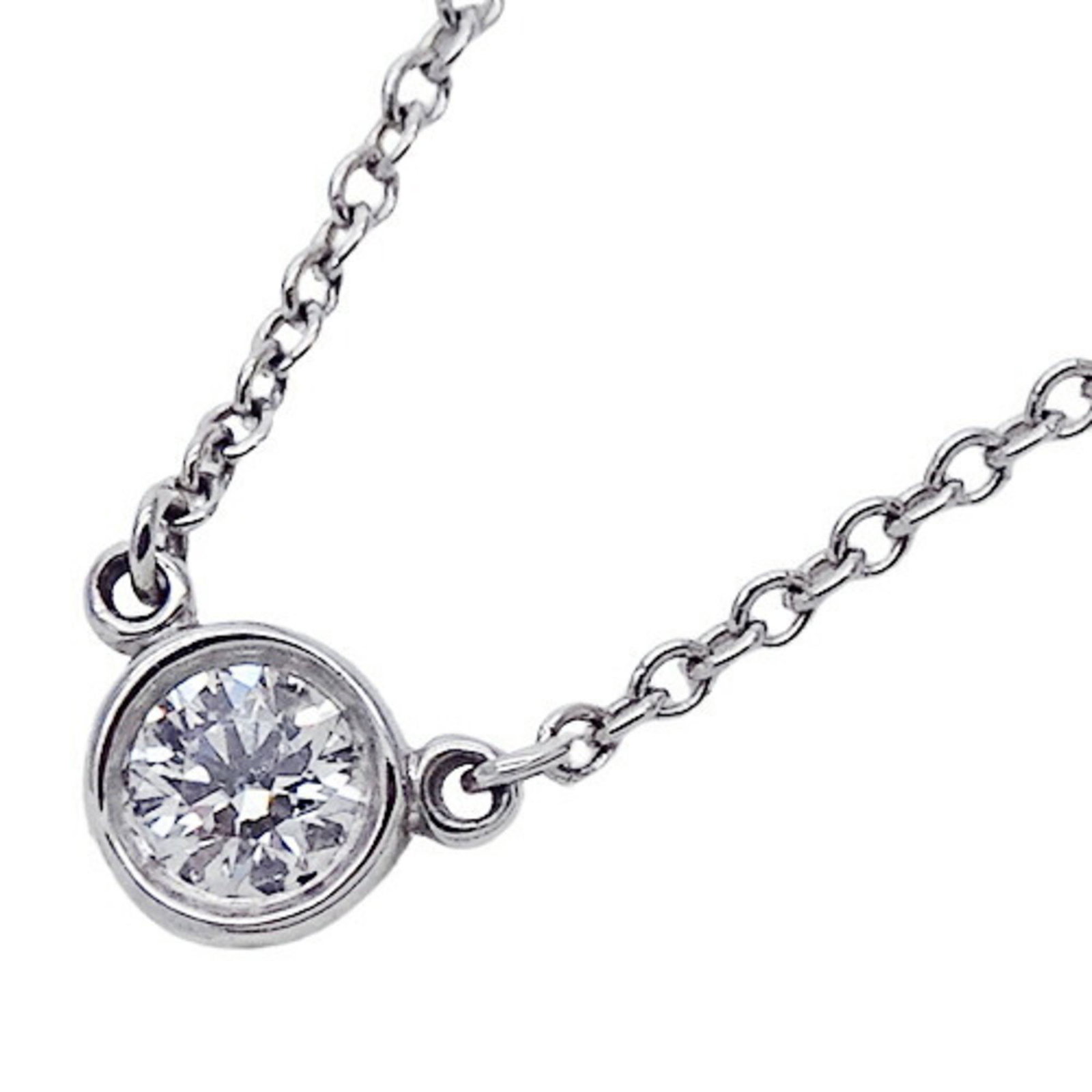 Tiffany TIFFANY & Co. Necklace Women's Diamond PT950 Platinum by the Yard: Tiffany TIFFANY & Co. Necklace Women's Diamond PT950 Platinum by the Yard Brand: Tiffany Necklace Type: Necklace Gender: Women Material: Platinum 950 Stone: Diamond Weight: 2.4g / 0.08oz. Neck Circumf