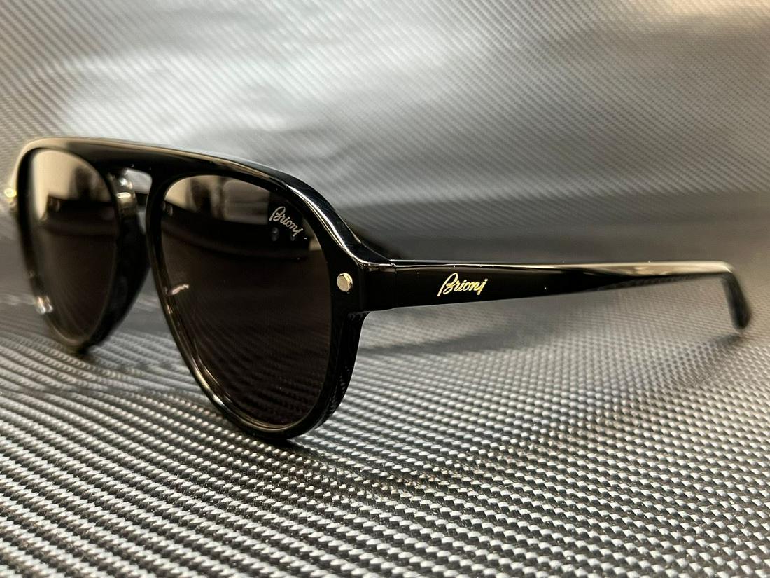 BRIONI BR0085S 001 Black Aviator 57 mm Men's Sunglasses: BRIONI BR0085S 001 Black Aviator 57 mm Men's Sunglasses Brand: Brioni Frame Color: Black Style: Aviator Type: Sunglasses New The Mynt Guarantee: All items in this auction are guaranteed to be 100% aut