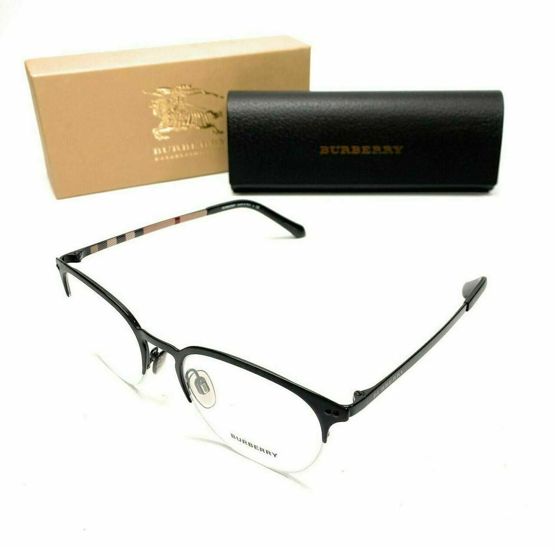 BURBERRY BE1327 1272 Black Square 53 mm Men's Eyeglasses: BURBERRY BE1327 1272 Black Square 53 mm Men's Eyeglasses Brand: Burberry Frame Color: Black Style: Square Type: Eyeglasses New The Mynt Guarantee: All items in this auction are guaranteed to be 100% a