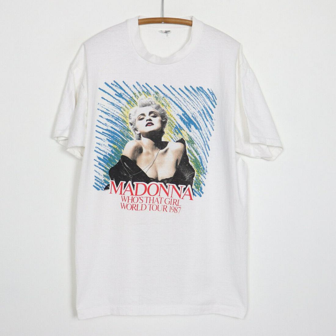 超貴重!】マドンナ ヴィンテージTシャツ world tour 1987 公式-