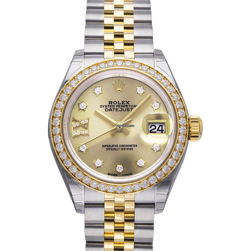Rolex Lady-Datejust: Rolex Lady-Datejust Brand: Rolex Model: Lady-Datejust Dealer product code: 2338A Movement: Automatic Case material: Steel Bracelet material: Yellow gold Year of production: Unknown Condition: New (Unw