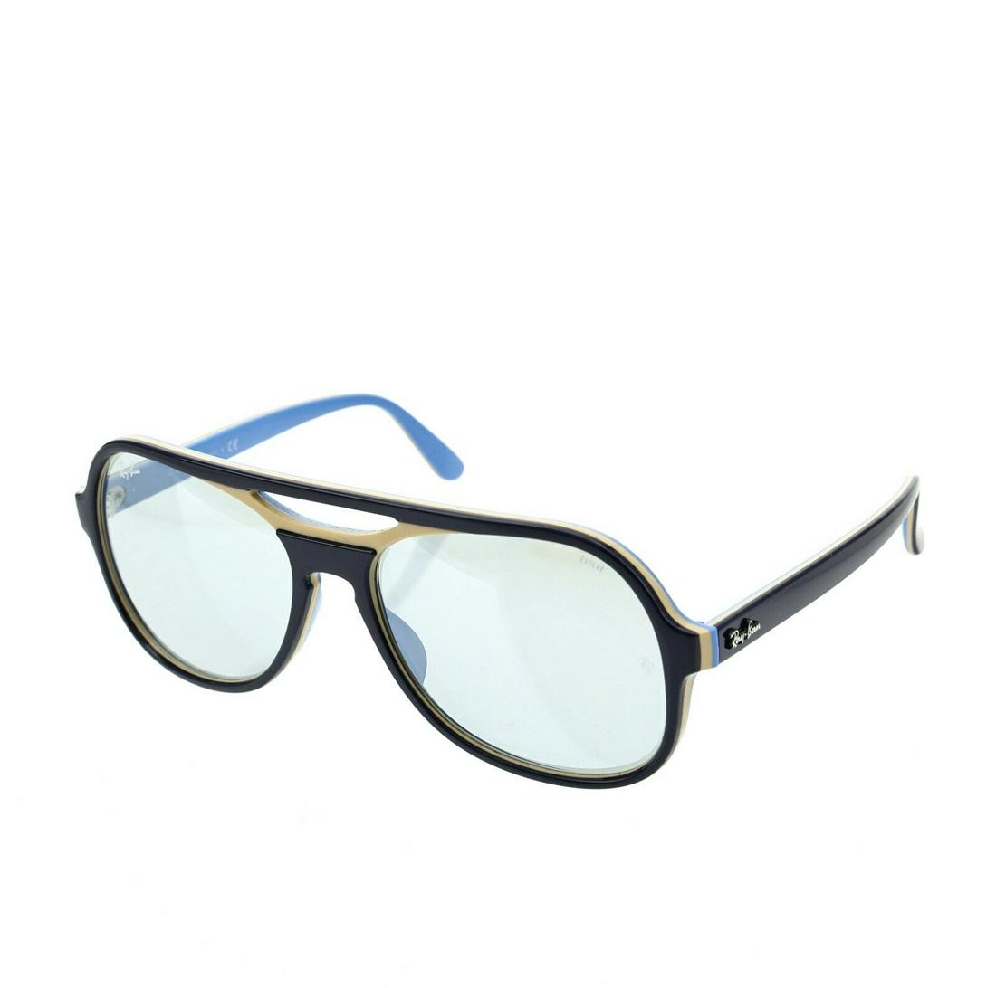 Ray-Ban Men's Powderhorn Mirror Evolve Pilot 58mm Sunglasses in Grey/Blue S3004: Ray-Ban Men's Powderhorn Mirror Evolve Pilot 58mm Sunglasses in Grey/Blue S3004 Brand: Ray-Ban Frame Color: Blue Type: Sunglasses Lens Material: Mirror Lens Technology: Mirrored Character: Blue Style: