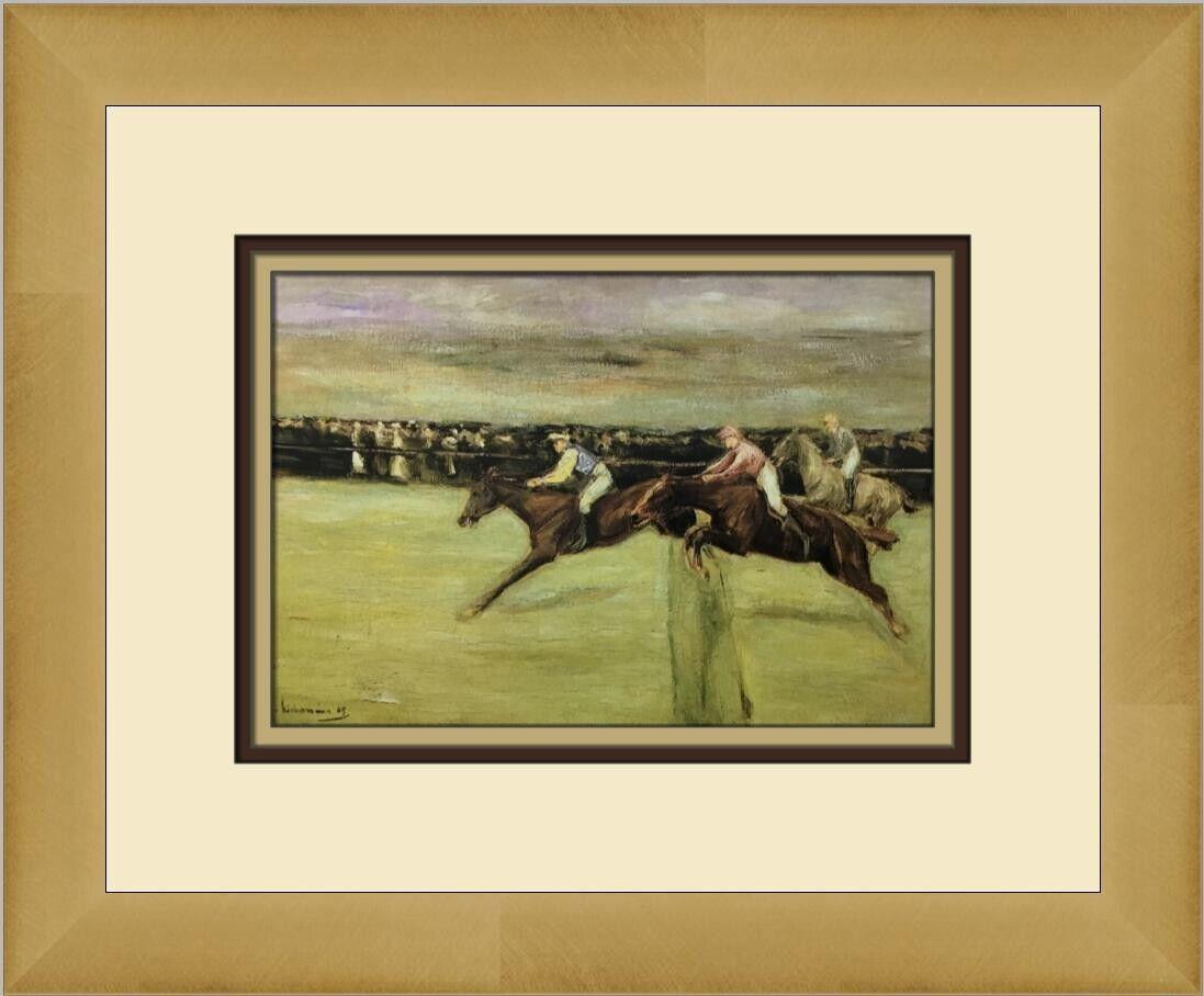 Max Liebermann At the Race Custom Framed Print: Max Liebermann At the Race Custom Framed Print Unit Of Sale: Single Piece Artist: Max Liebermann Size: Medium Custom Bundle: No Item Length: 14 in Region Of Origin: United States Framing: Matted & Fra
