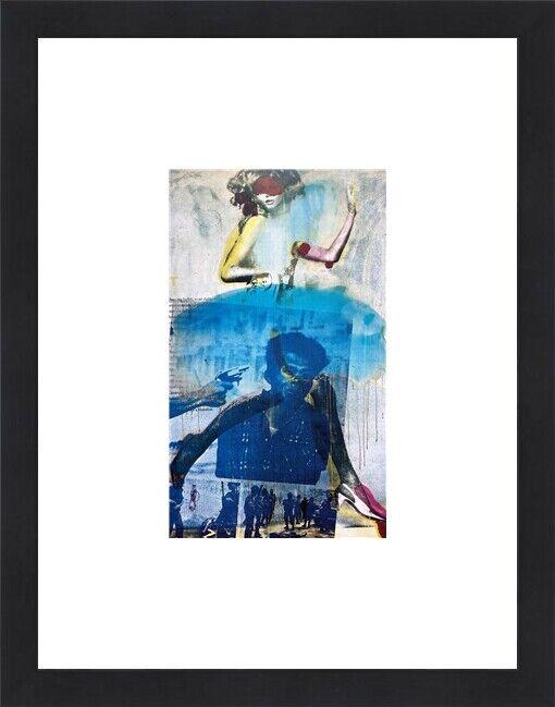 Wolf Vostell Print Miss America Custom Framed: Wolf Vostell Print Miss America Custom Framed Features: Framed Matted Region Of Origin: United States Item Width: 14 in Title: Miss America Production Technique: Lithography Item Length: 14 in Item He