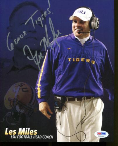 Les Miles Signed Photo 8x10 Autographed LSU PSA/DNA X80986: Les Miles Signed Photo 8x10 Autographed LSU PSA/DNA X80986 Autograph Authentication: Professional Sports (PSA/DNA) Autograph Type: Original Authentication: PSA/DNA Product Type: Autographed Photo Spor