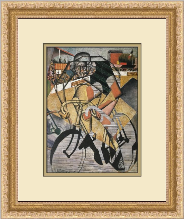 Jean Metzinger At The Cycle Race Track Custom Framed Print: Jean Metzinger At The Cycle Race Track Custom Framed Print Size: Medium (up to 36in.) Region Of Origin: United States Artist: Jean Metzinger Production Technique: Lithography Framing: Matted & Framed