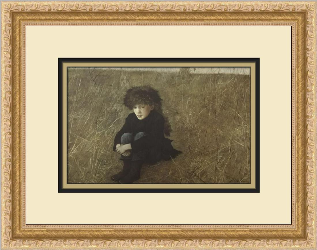 Andrew Wyeth Far and Away Custom Framed Print: Andrew Wyeth Far and Away Custom Framed Print Size: Medium (up to 36in.) Region Of Origin: United States Artist: Andrew Wyeth Production Technique: Lithography Framing: Matted & Framed Style: Realism