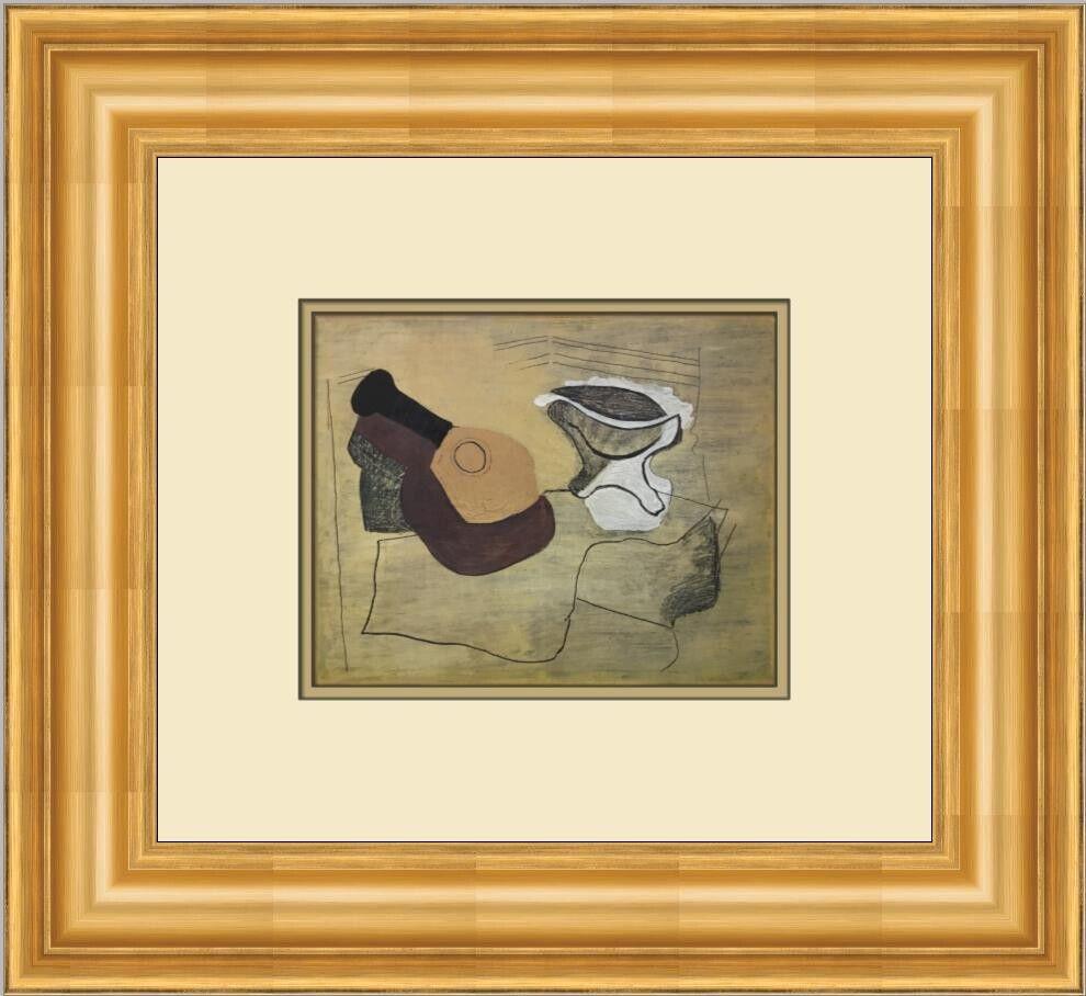 Pablo Picasso Still Life with Guitar and Fruit Dish Custom Framed Print: Pablo Picasso Still Life with Guitar and Fruit Dish Custom Framed Print Artist: Pablo Picasso Unit Of Sale: Single-Piece Work Size: Medium (up to 36in.) Custom Bundle: No Item Length: 19 in Region Of 
