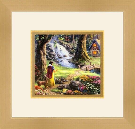Thomas Kinkade Disney - Snow White Custom Gallery Framed Print: Thomas Kinkade Disney - Snow White Custom Gallery Framed Print Features: Framed Matted Personalize: No Item Width: 14 in Item Length: 14 in Item Height: 14 in Quantity Type: Single-Piece Work Subject:
