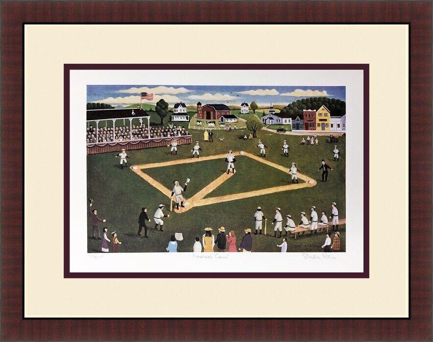 Steven Klein - America's Game Hand Signed L/ED Litho Custom Framed: Steven Klein - America's Game Hand Signed L/ED Litho Custom Framed Features: Framed Matted Signed Limited Edition Numbered Region Of Origin: united states Item Width: 22 in Title: Americas Game Produc
