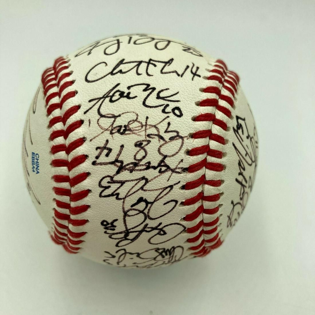 2013 LSU Tigers NCAA SEC Champs Team Signed Baseball Alex Bregman JSA COA: 2013 LSU Tigers NCAA SEC Champs Team Signed Baseball Alex Bregman JSA COA Product: Ball Sport: Baseball-MLB Autograph Authentication: James Spence Authentication (JSA) Original/Reprint: Original Pre-O