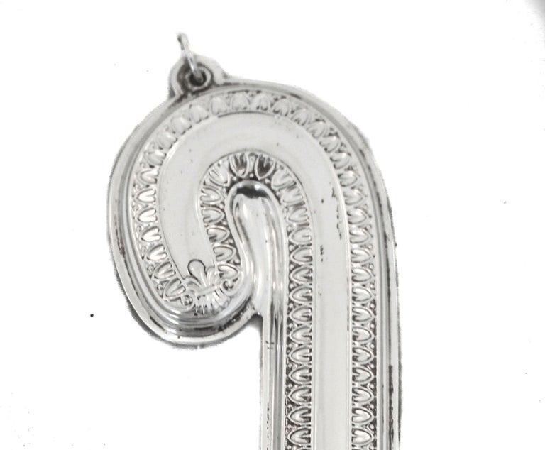 Sterling Christmas Candy Cane Ornament: Sterling Christmas Candy Cane Ornament Creator: Wallace Silversmiths (Manufacturer) Dimensions: Height: 4.5 in (11.43 cm) Dimensions: Diameter: 4.5 in (11.43 cm) Materials and Techniques: Sterling Sil