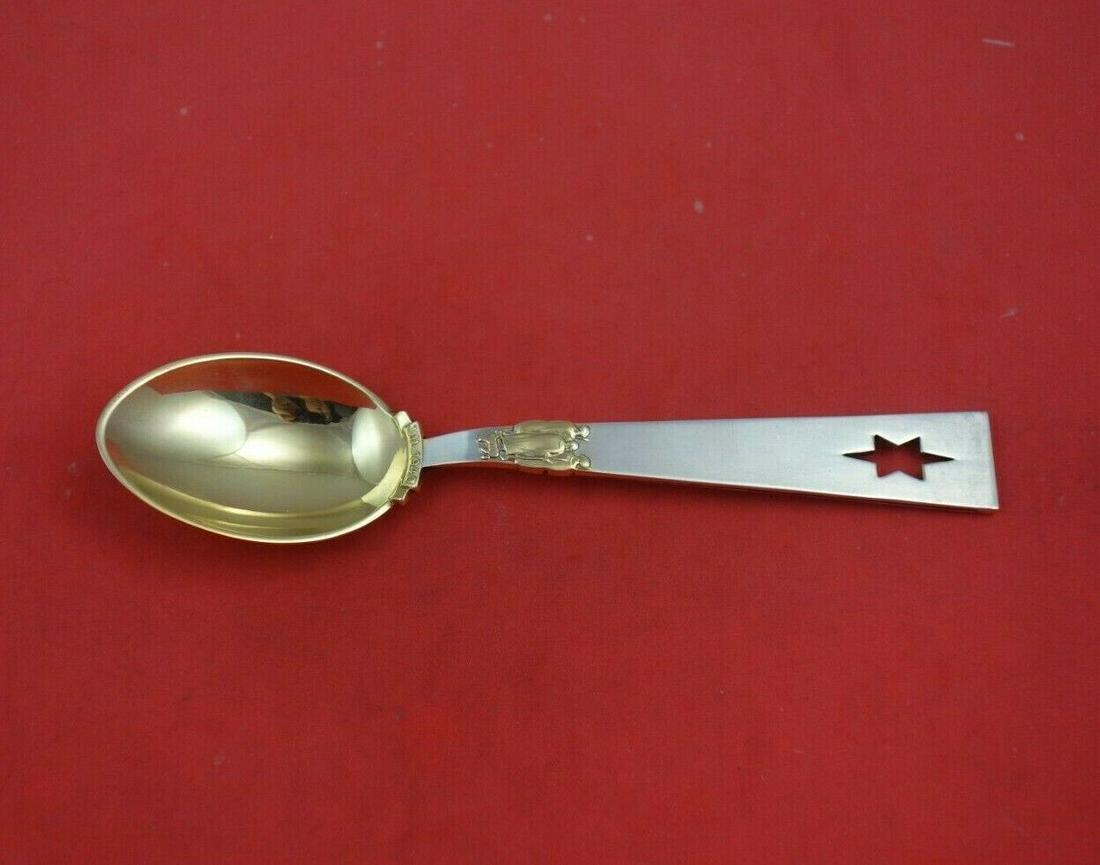 Christmas Spoon by A. Michelsen Danish Sterling Silver Teaspoon 1940 Star 6 1/2": Christmas Spoon by A. Michelsen Danish Sterling Silver Teaspoon 1940 Star 6 1/2" Christmas spoon by a. Michelsensterling silver teaspoon 1940 "star of bethlehem" 6 1/2" in the pattern christmas spoon