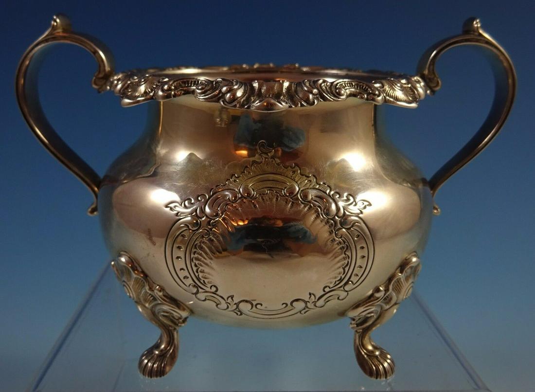 Strasbourg by Gorham Sterling Silver Sugar Bowl Hand Chased -1: Strasbourg by Gorham Sterling Silver Sugar Bowl Hand Chased -1 Named for the french hamlet near the border of germany, this intricate pattern displays rococo exuberance with hints of lively german bar