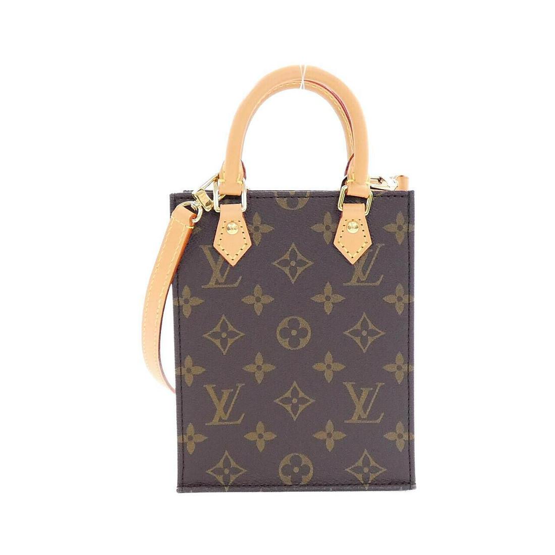 LOUIS VUITTON Monogram Petit Sac Plat M81295 Bag: LOUIS VUITTON Monogram Petit Sac Plat M81295 Bag Brand: LOUIS VUITTON Style: Bag Exterior Color: MARRON GOLD (Hardware) Exterior Material: Coated canvas "Gender: Ladies" Size: WxHxD: 14cmx17cmx5cm Han