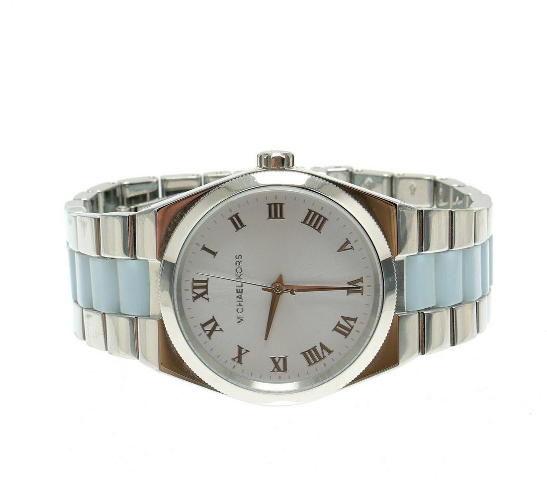 Michael Kors Women's Channing Silver Watch 2835: Michael Kors Women's Channing Silver Watch 2835 Model: Michael Kors Channing Watch Shape: Round Style: Dress/Formal Case Color: Silver Water Resistance Rating: 100 m (10 ATM) Age Group: Adult Case Mat