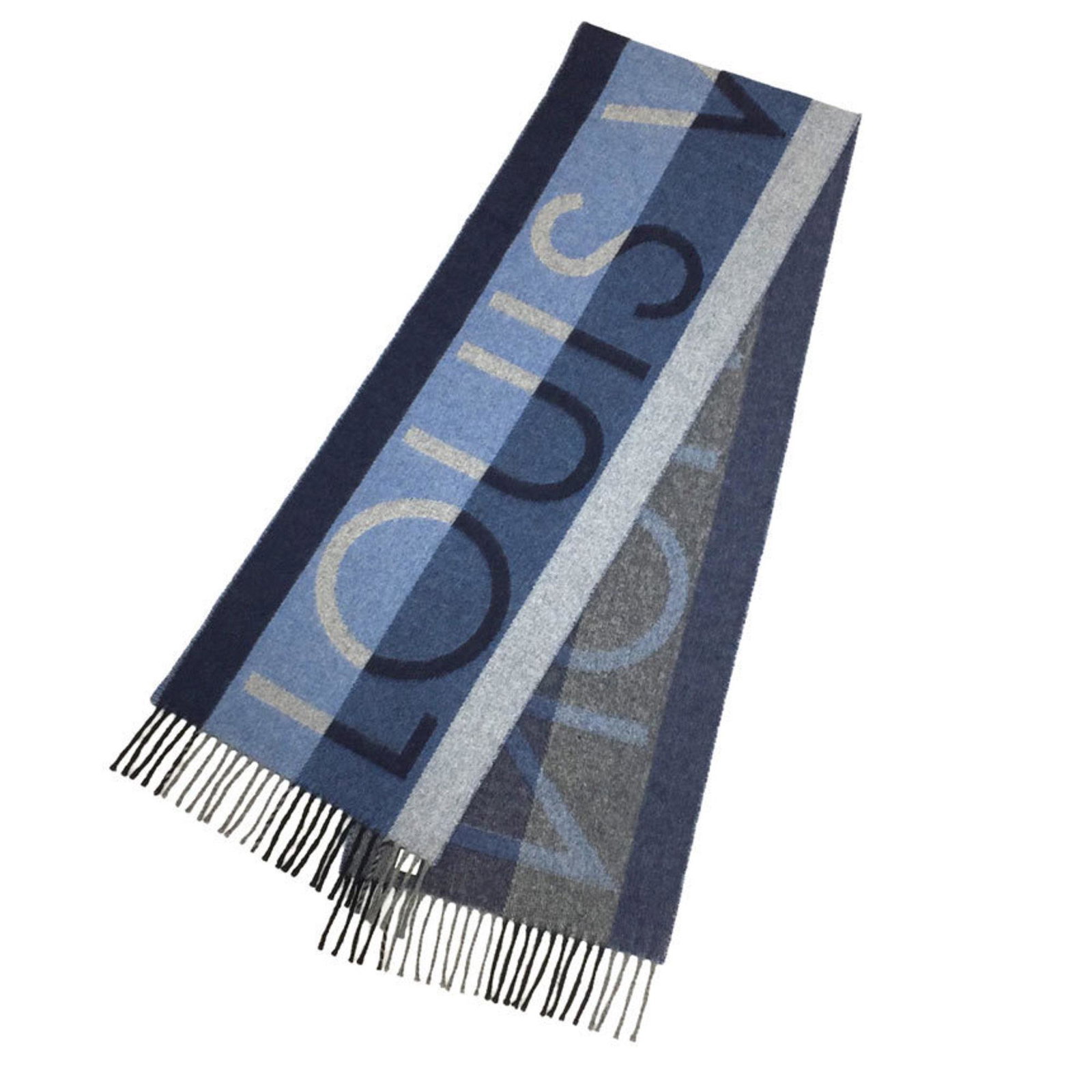 Louis Vuitton Muffler Escharp LV Horizon M70921 Wool Cashmere Logo Blue Men: Louis Vuitton Muffler Escharp LV Horizon M70921 Wool Cashmere Logo Blue Men Brand: Louis Vuitton Country of Origin: United Kingdom Gender: Men Color: Gray Light blue Navy Material: Wool90% Cashmere10%