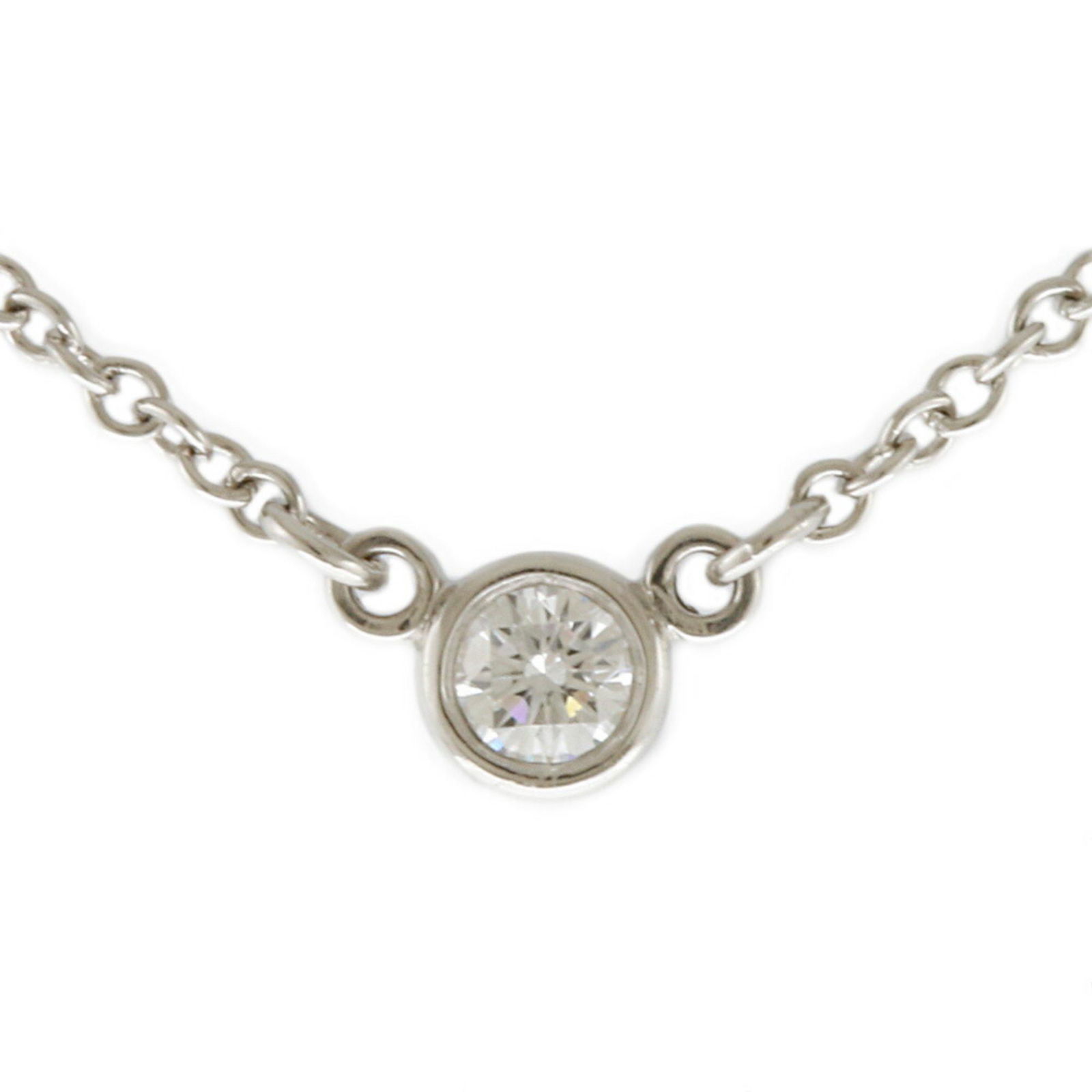 Tiffany TIFFANY & Co. Necklace Diamond Ladies: Tiffany TIFFANY & Co. Necklace Diamond Ladies Brand: Tiffany Necklace Type: Necklace Gender: Women Material: Platinum 950 Stone: Diamond Season: Fall/winter Spring/summer Weight: 2.2g / 0.07oz. Neck C