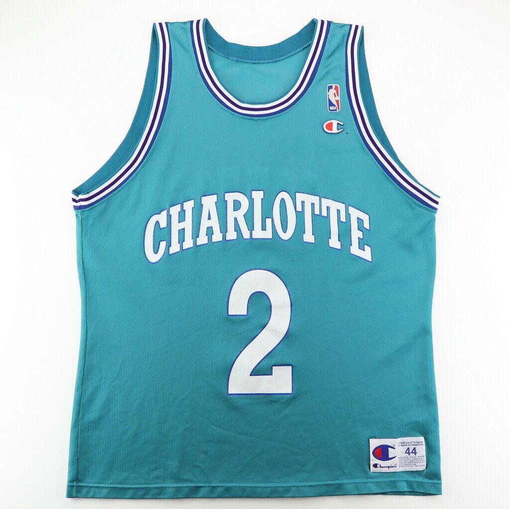 Vintage 1990s Larry Johnson Charlotte Hornets Basketball Jersey: Vintage 1990s Larry Johnson Charlotte Hornets Basketball Jersey Original/Reproduction: Original Style: Graphic Tee Original 1990s Larry Johnson Charlotte Hornets Basketball Jersey. This is a true vint