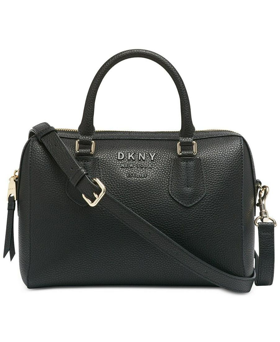 DKNY Noho Black Leather Satchel B4004: DKNY Noho Black Leather Satchel B4004 Exterior Color: Black Exterior Material: Leather Model: Noho Brand: DKNY Style: Satchel Pre-Owned The Mynt Guarantee: All items in this auction are guaranteed to
