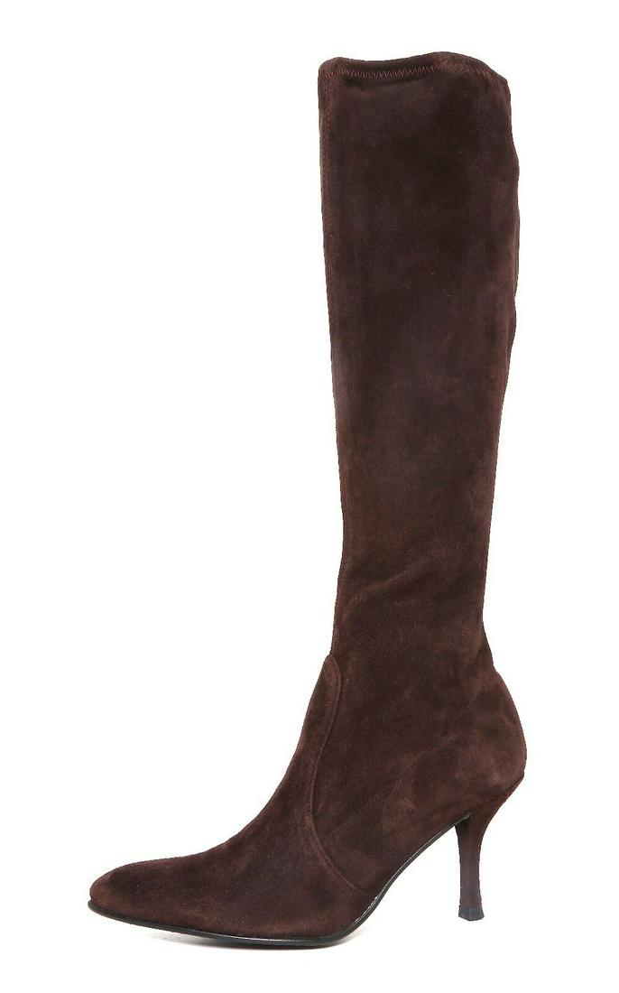 Stuart Weitzman Pull On Suede Boots Brown Women Sz 37.5 EUR N2487 *: Stuart Weitzman Pull On Suede Boots Brown Women Sz 37.5 EUR N2487 * Character: Boots Closure: Pull On Us Shoe Size: 37.5 EUR Eu Shoe Size: 37.5 Color: Brown Material: Suede Brand: Stuart Weitzman Type