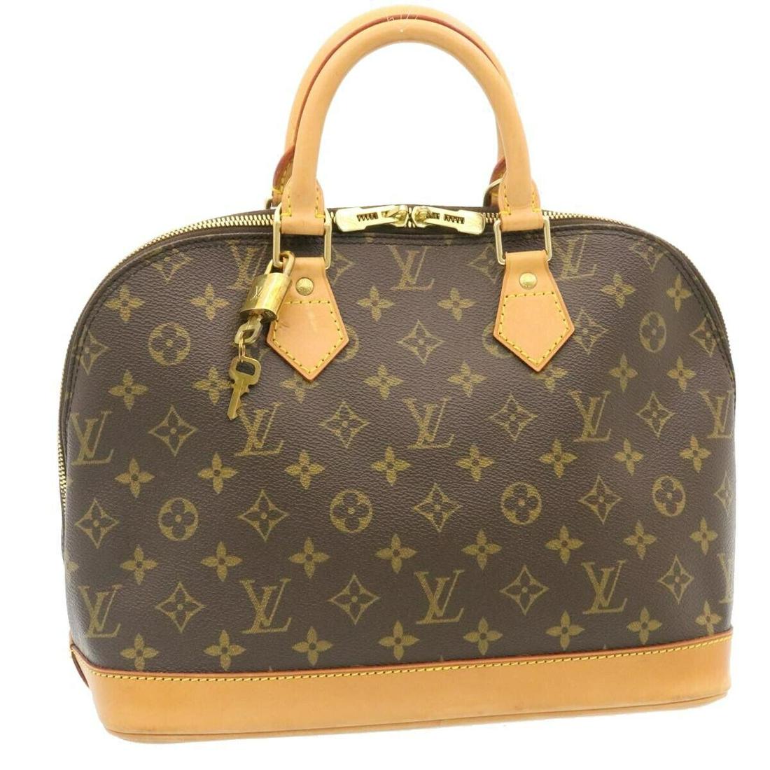 LOUIS VUITTON Monogram Alma Hand Bag M51130 LV: LOUIS VUITTON Monogram Alma Hand Bag M51130 LV Brand: LOUIS VUITTON Style: Hand Bag Material: Monogram Canvas Exterior Color: Monogram Bag Height: 9.4inch(Approx) / 24cm(Approx) Bag Depth: 6.7inch(App