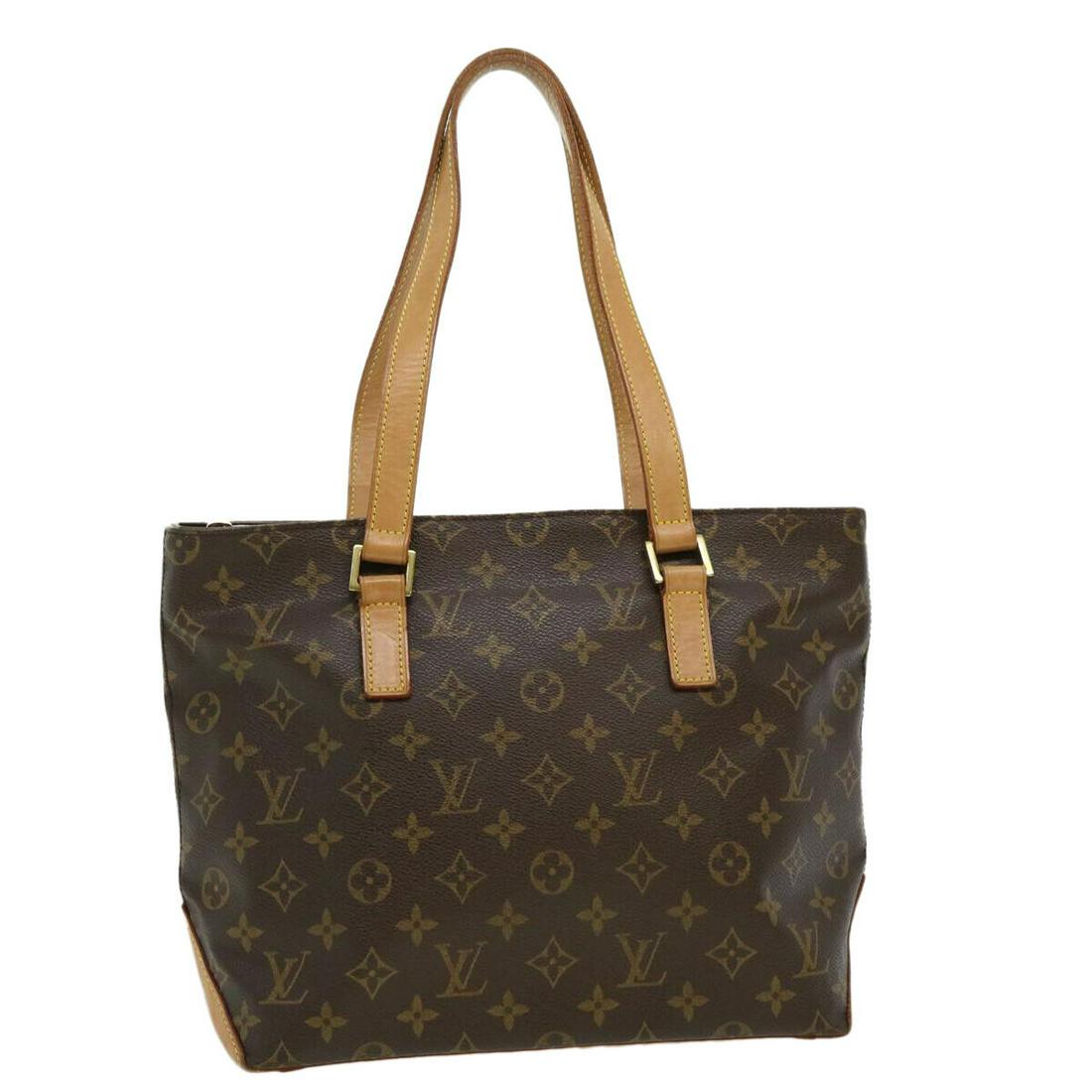 LOUIS VUITTON Monogram Cabas Piano Tote Bag M51148 LV: LOUIS VUITTON Monogram Cabas Piano Tote Bag M51148 LV Brand: LOUIS VUITTON Style: Tote Bag Material: Monogram Canvas Exterior Color: Monogram Bag Height: 9.4inch(Approx) / 24cm(Approx) Bag Depth: 4.7i