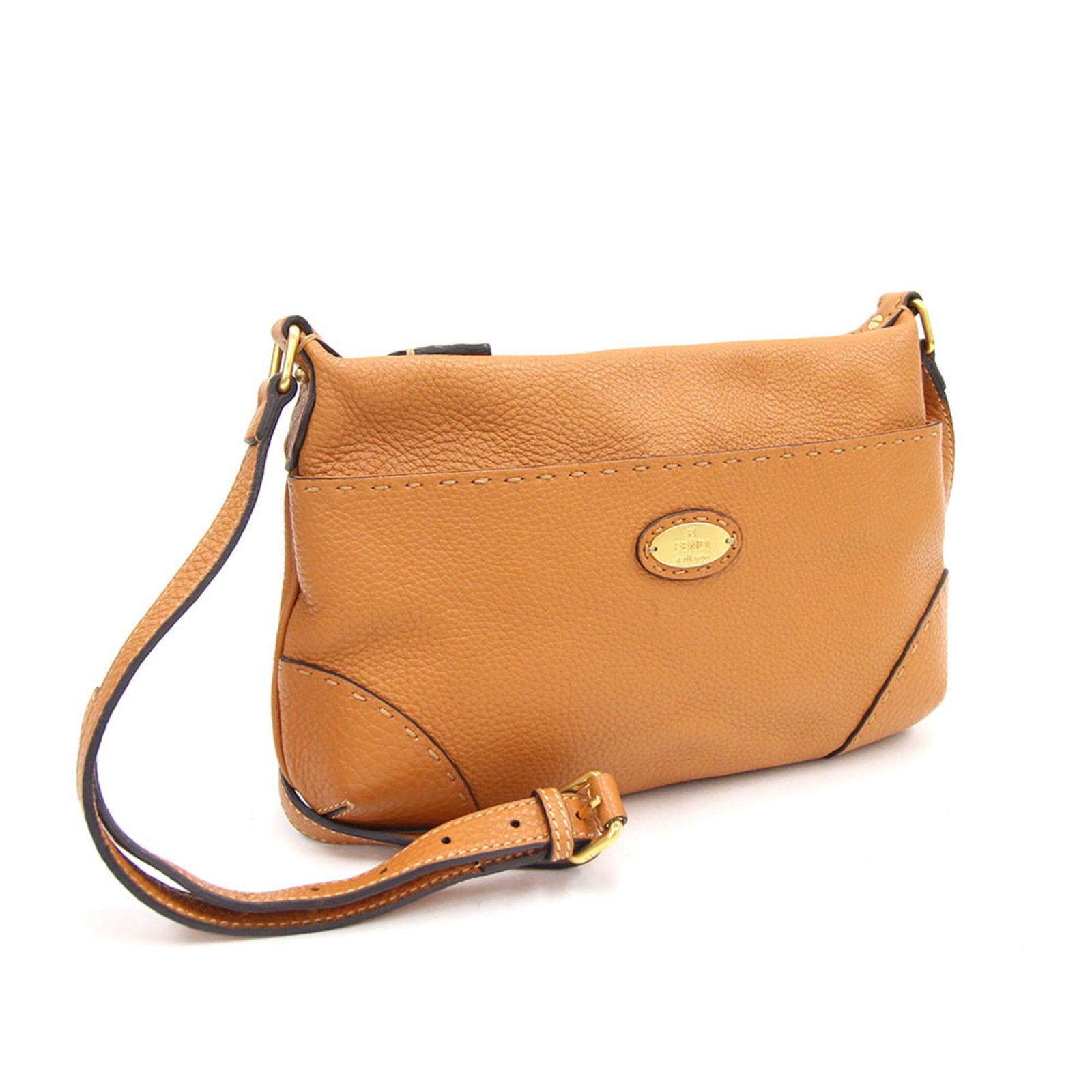 Fendi Shoulder Bag Celeria 8BT200 Brown Leather Ladies: Fendi Shoulder Bag Celeria 8BT200 Brown Leather Ladies Brand: Fendi Material: Leather Leather: Color: Brown Size (HxWxD): 31cm x 18.5cm x 4cm / 12.2 x 7.28 x 1.57 Strap Length: 102cm - 119cm / 40.15 -