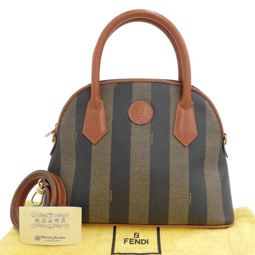 Fendi FENDI Pecan logo handbag shoulder bag 2WAY 14092 Vintage antique