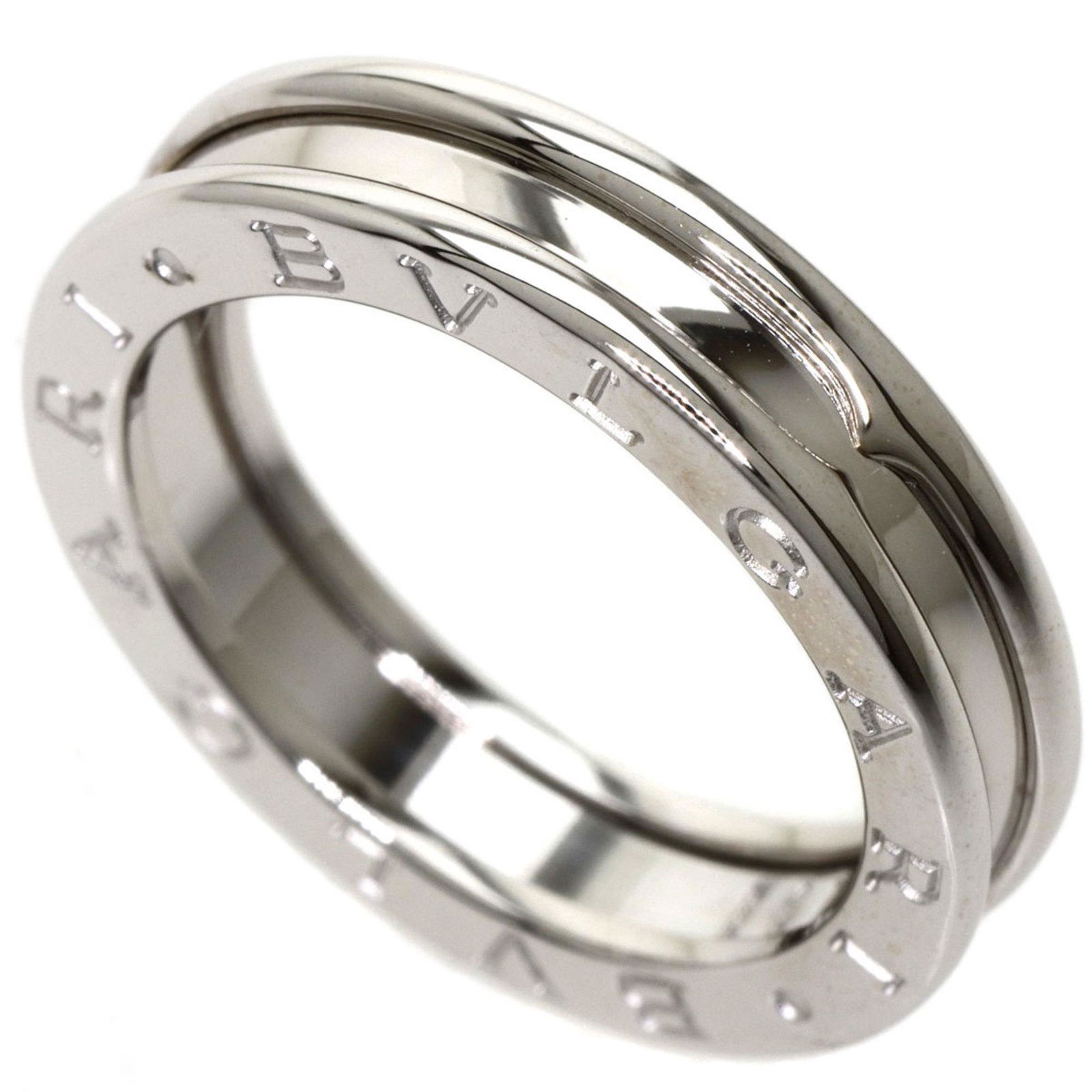 Bvlgari B-zero1 B zero one XS #53 ring K18 white gold ladies BVLGARI: Bvlgari B-zero1 B zero one XS #53 ring K18 white gold ladies BVLGARI Brand: Bvlgari Line: B.zero1 Material: White gold (18K) US Size: 6.5-7 Width: 4.6mm / 0.18 Weight: 6.3g / 0.22oz. Condition: Used (