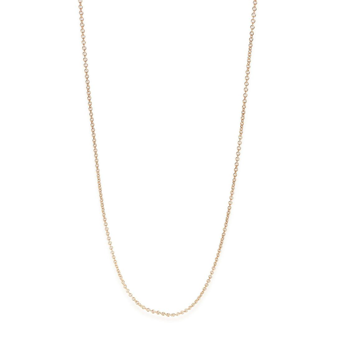 18K Rose Gold Tiffany & Co. 18 Inch Chain in 18k Rose Gold: 18K Rose Gold Tiffany & Co. 18 Inch Chain in 18k Rose Gold Necklace Length: 18 in Original Box?: Yes Metal Purity: 18k Original Papers?: No Gross Weight (Grams): 1.58 Type: Fashion Necklace Includes: 
