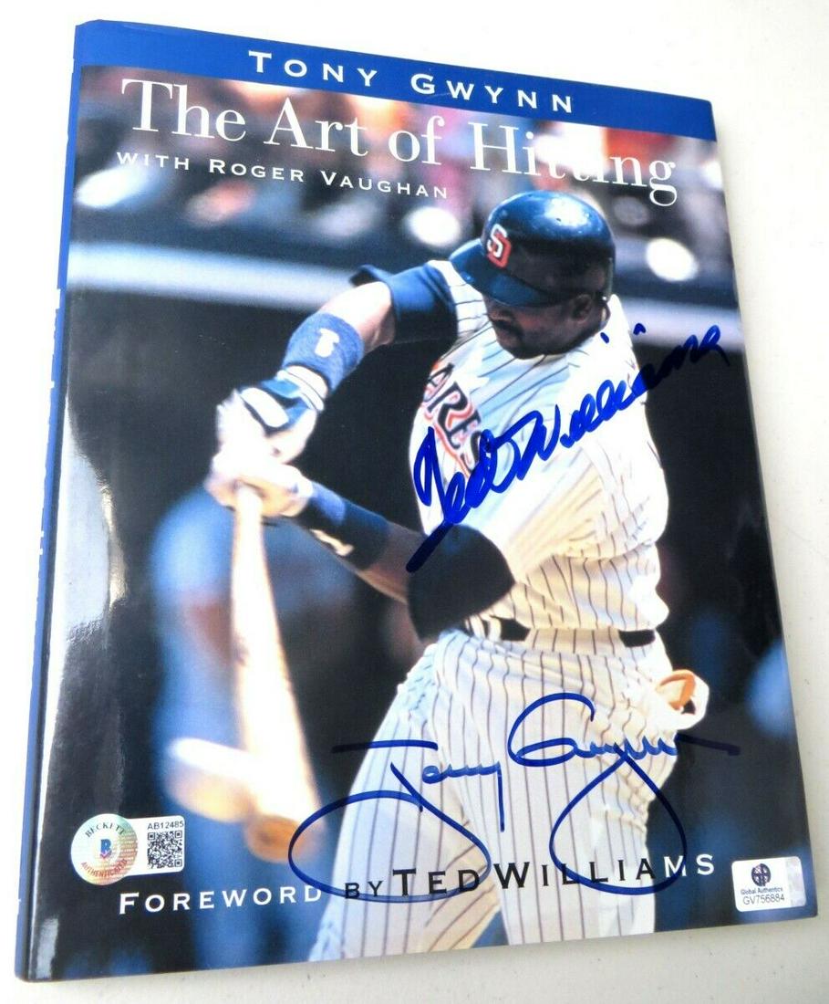 Ted Williams Tony Gwynn Signed Autographed Book Art of Hitting BAS: Ted Williams Tony Gwynn Signed Autographed Book Art of Hitting BAS Sport: Baseball-MLB Product: Book Original/Reprint: Original Player: Ted Williams Tony Gwynn Autograph Authentication: Beckett Authen