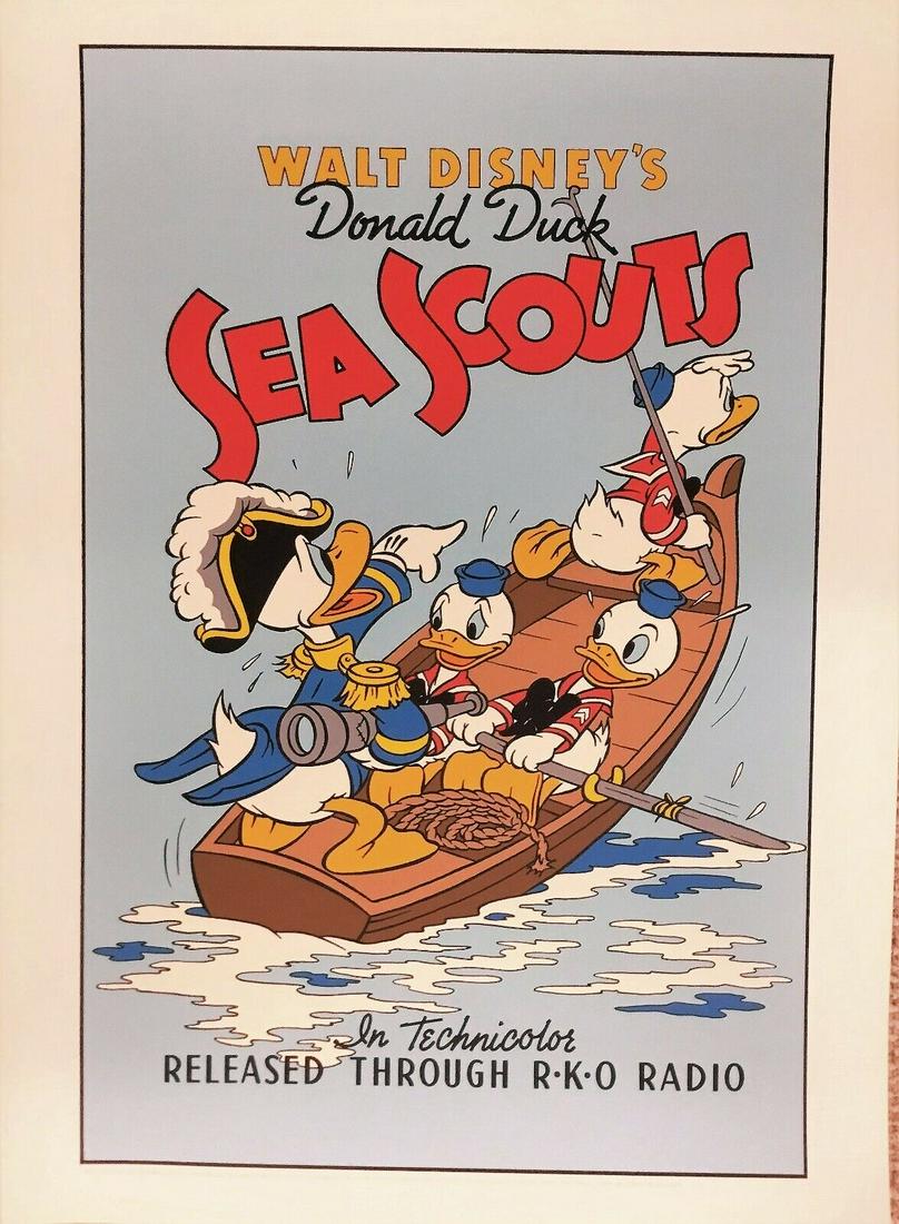 Walt Disney Donald Duck Serigraph Sea Scouts