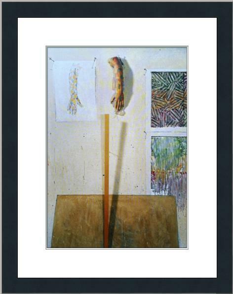 Jasper Johns Print - In the Studio Custom Gallery Framed: Jasper Johns Print - In the Studio Custom Gallery Framed Features: Framed Matted Region Of Origin: united states Item Width: 14 in Title: In the Studio Production Technique: Lithography Item Length: 1