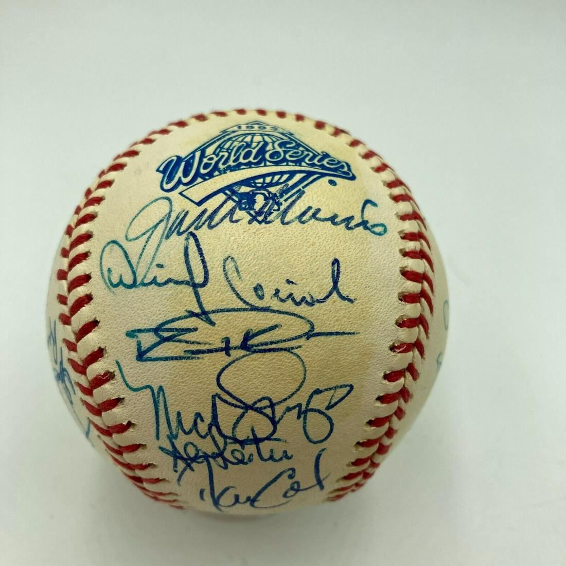 1993 Toronto Blue Jays World Series Champs Team Signed W.S. Baseball JSA COA: 1993 Toronto Blue Jays World Series Champs Team Signed W.S. Baseball JSA COA Product: Ball Sport: Baseball-MLB Autograph Authentication: James Spence Authentication (JSA) Original/Reprint: Original Pr