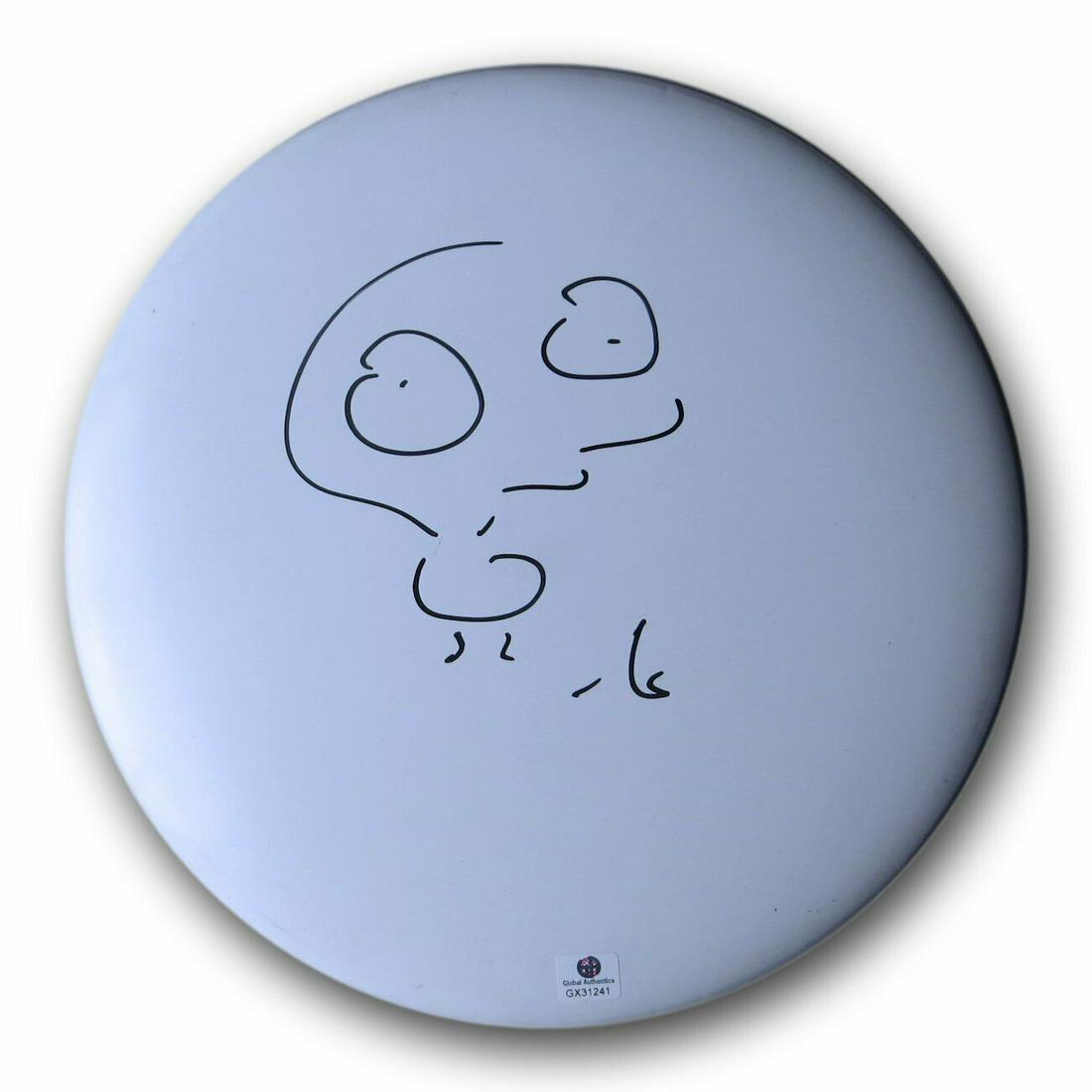 Moby Signed Autographed 10" Drumhead Sketch Singer Songwriter: Moby Signed Autographed 10" Drumhead Sketch Singer Songwriter Industry: Music Object Type: Drumhead Original/Reproduction: Original Autograph Authentication: Global Authentics Player: Moby Pre-Owned P