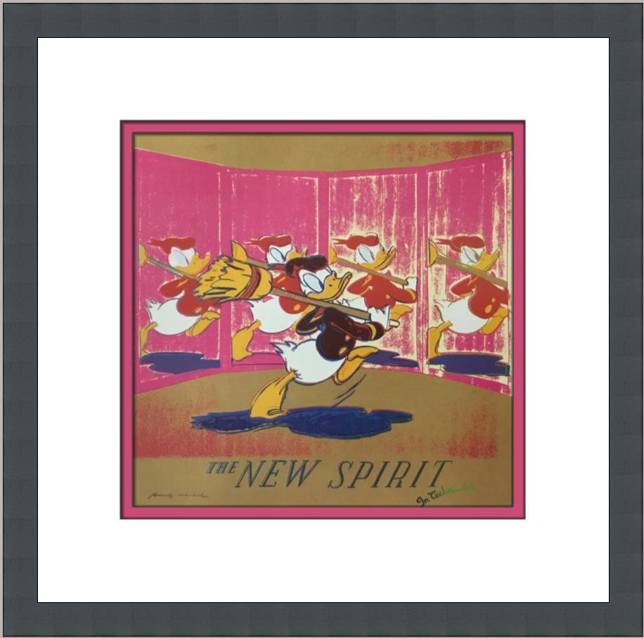 Andy Warhol Donald Duck The New Spirit Custom Framed Print: Andy Warhol Donald Duck The New Spirit Custom Framed Print Size: Medium (up to 36in.) Region Of Origin: United States Artist: Andy Warhol Production Technique: Lithography Framing: Matted & Framed Sty