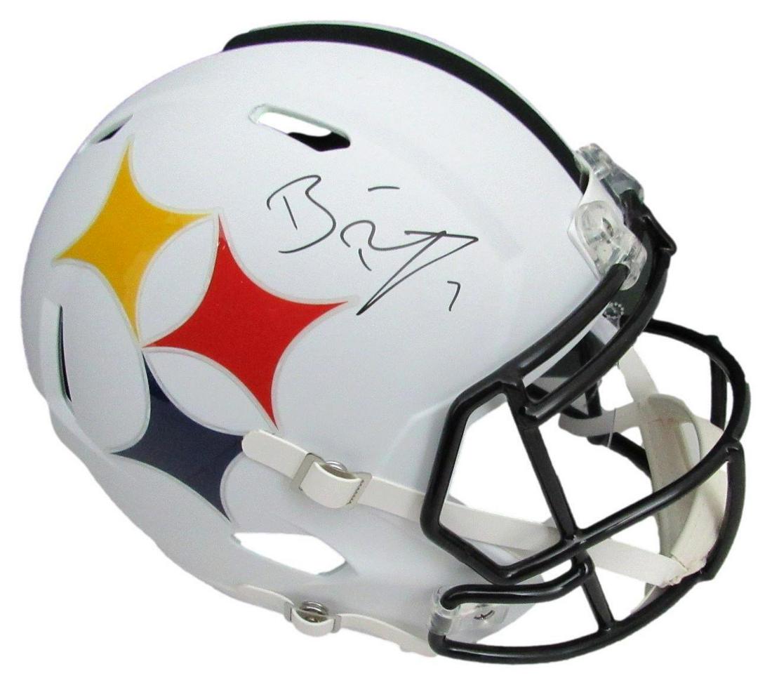 Ben Roethlisberger Signed Full Size Speed Replica Lunar Helmet Steelers Fanatics: Ben Roethlisberger Signed Full Size Speed Replica Lunar Helmet Steelers Fanatics Sport: Football-NFL Product: Helmet Original/Reprint: Original Team: Pittsburgh Steelers Autograph Authentication: Fana
