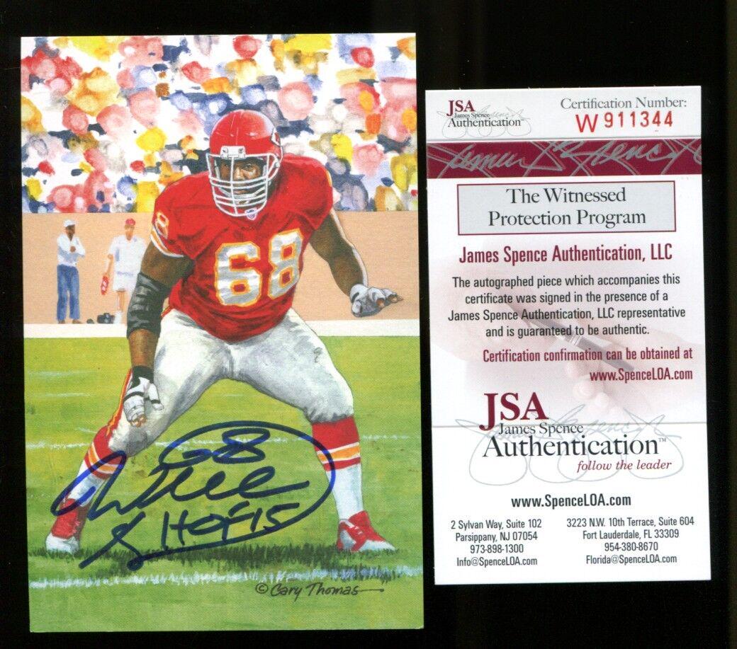 Will Shields Signed Goal Line Art GLAC Autographed Chiefs JSA W911344: Will Shields Signed Goal Line Art GLAC Autographed Chiefs JSA W911344 Autograph Authentication: James Spence (JSA) Autograph Type: Authentic Original Sport: Football-NFL Product: Other Autographed NFL
