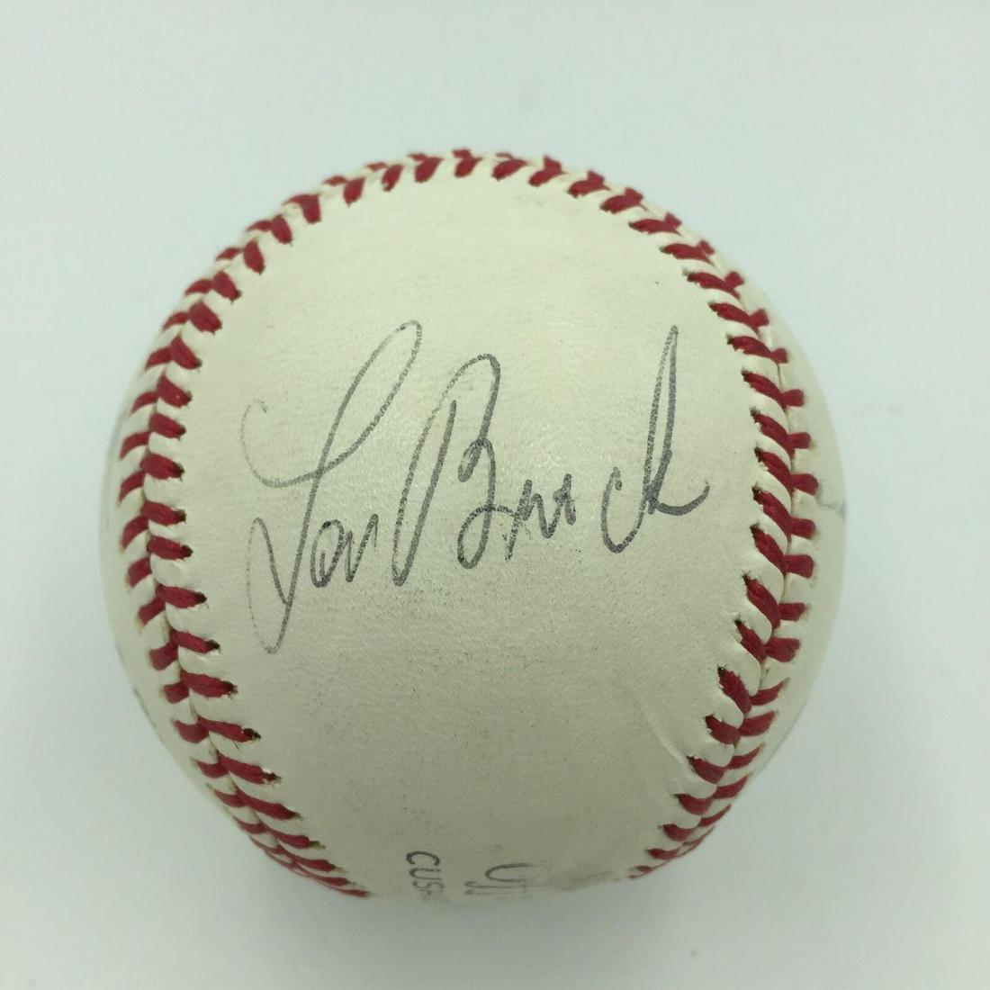 Rickey Henderson Lou Brock Wills 100 Stolen Base In A Season Signed Baseball JSA: Rickey Henderson Lou Brock Wills 100 Stolen Base In A Season Signed Baseball JSA Autograph Authentication: James Spence (JSA) Product: Ball Original/Reprint: Original Sport: Baseball-MLB Pre-Owned PLE